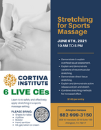 06/06/21 - Arlington - Stretching for Sports Massage